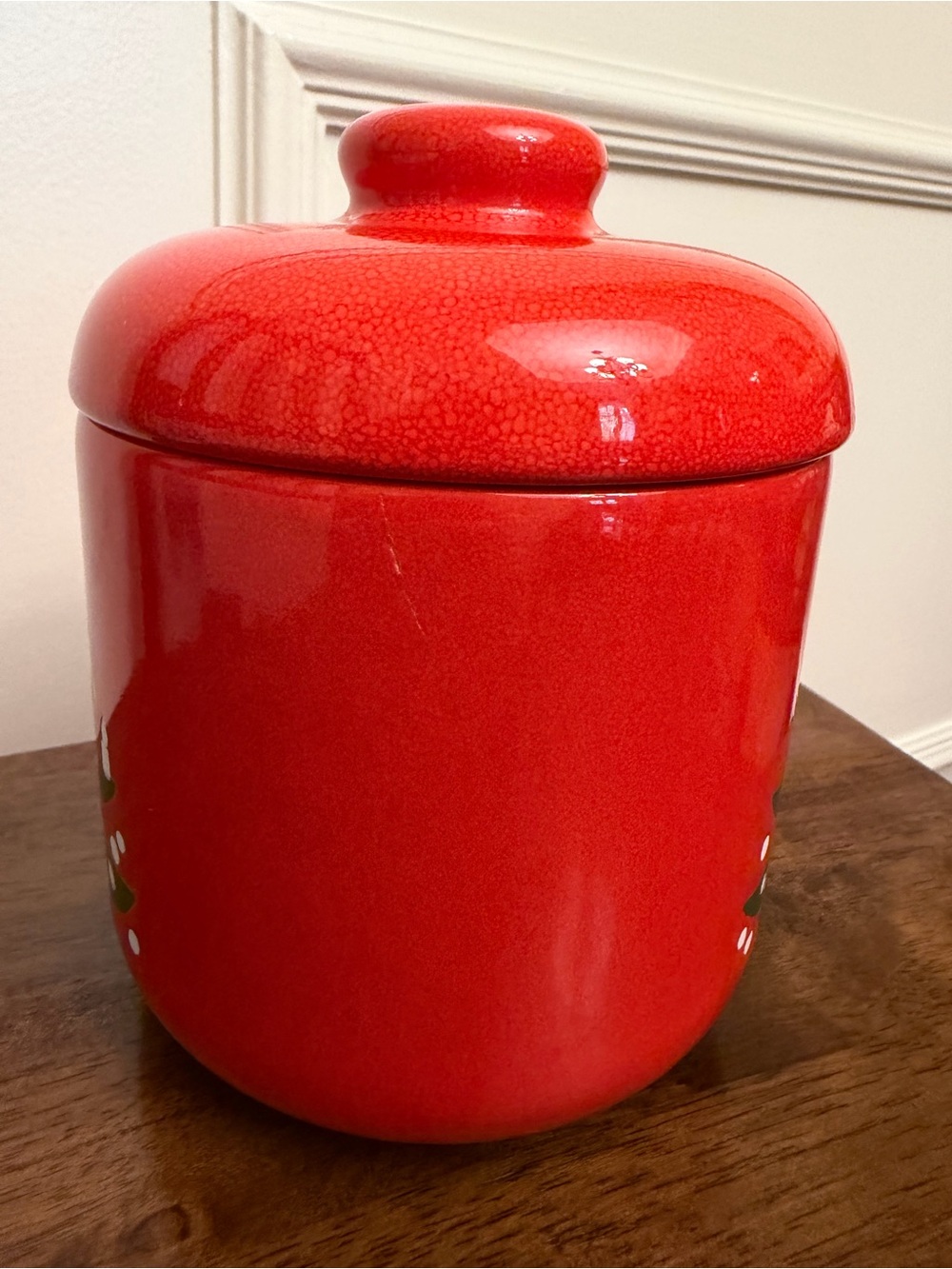DISCONTINUED WAECHTERSBACH GERMANY CHRISTMAS TREE COOKIE JAR / CANISTER - Picture 5 of 7